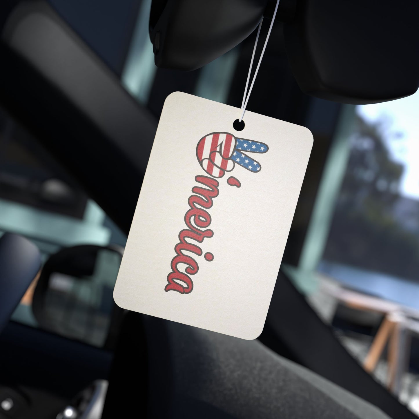 Patriotic Car Air Freshener - 'Merica Design