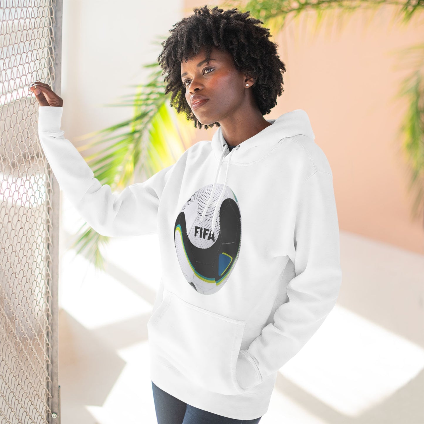 Three-Panel Fleece Hoodie