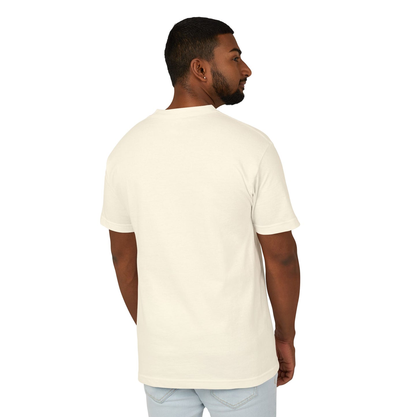 Liberty Line Art Unisex Heavyweight Cotton Tee - Comfortable Minimalist Style