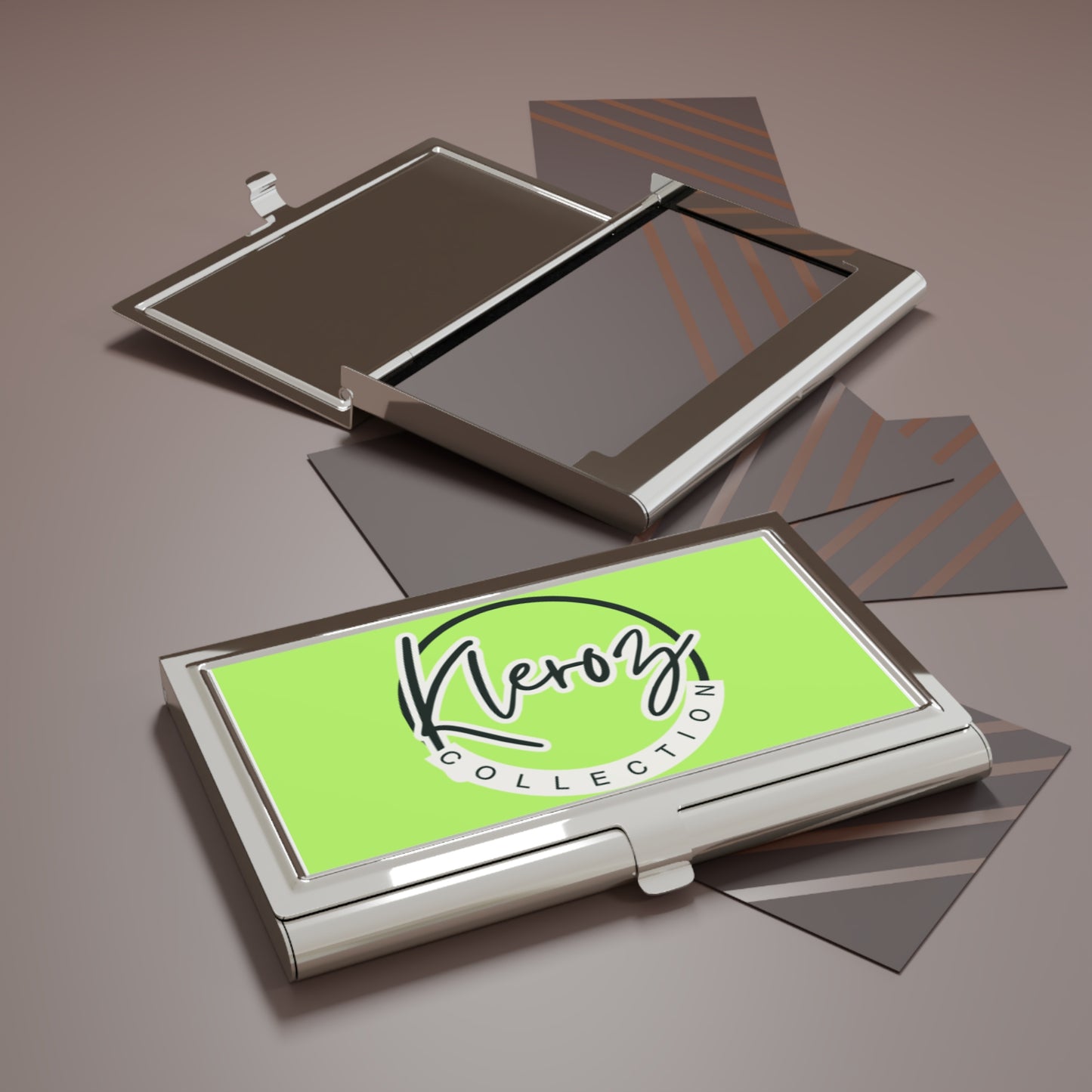 Kleroz Collection Business Card Holder - Sleek and Stylish Organizer for Networking