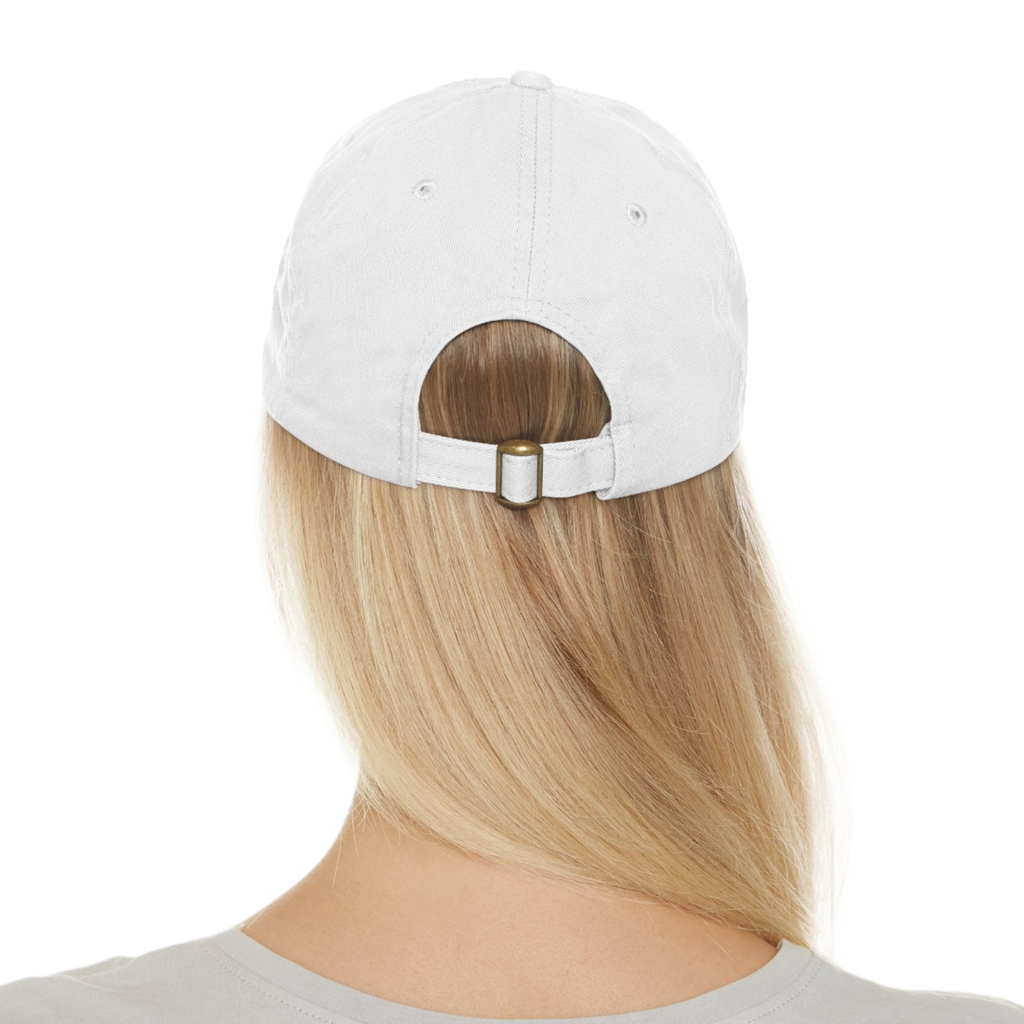 Stylish Dad Hat with Leather Patch - Casual Everyday Cap