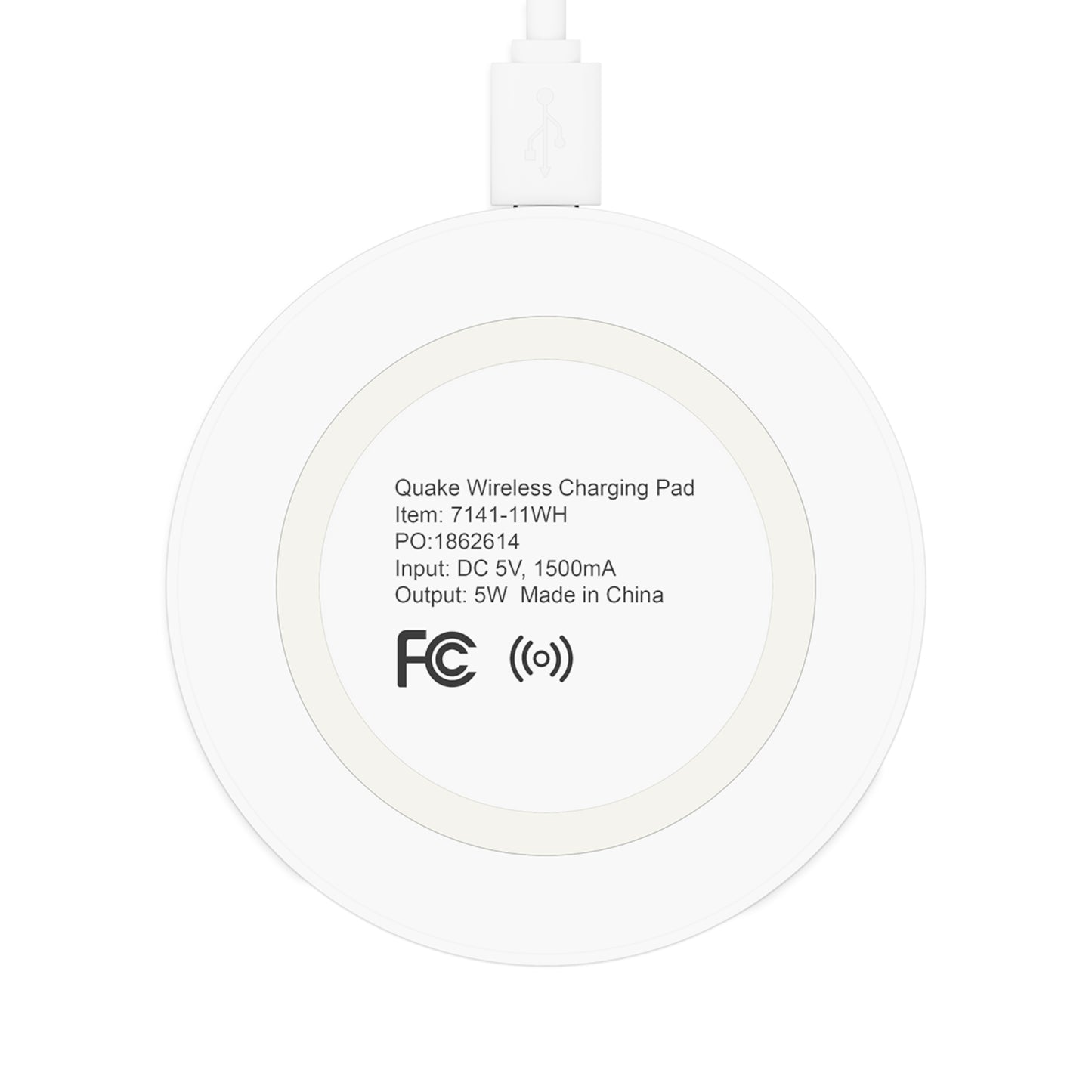 Quake Wireless Charging Pad - Modern Green Design, Perfect for Home and Office