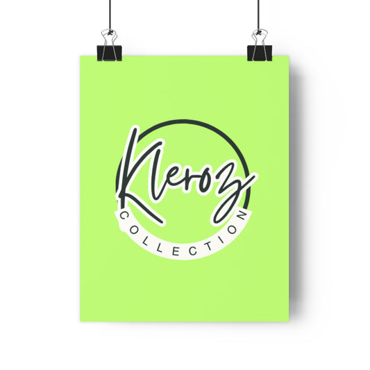 Kleroz Collection Wall Art Poster - Vibrant Green Decor for Home & Office