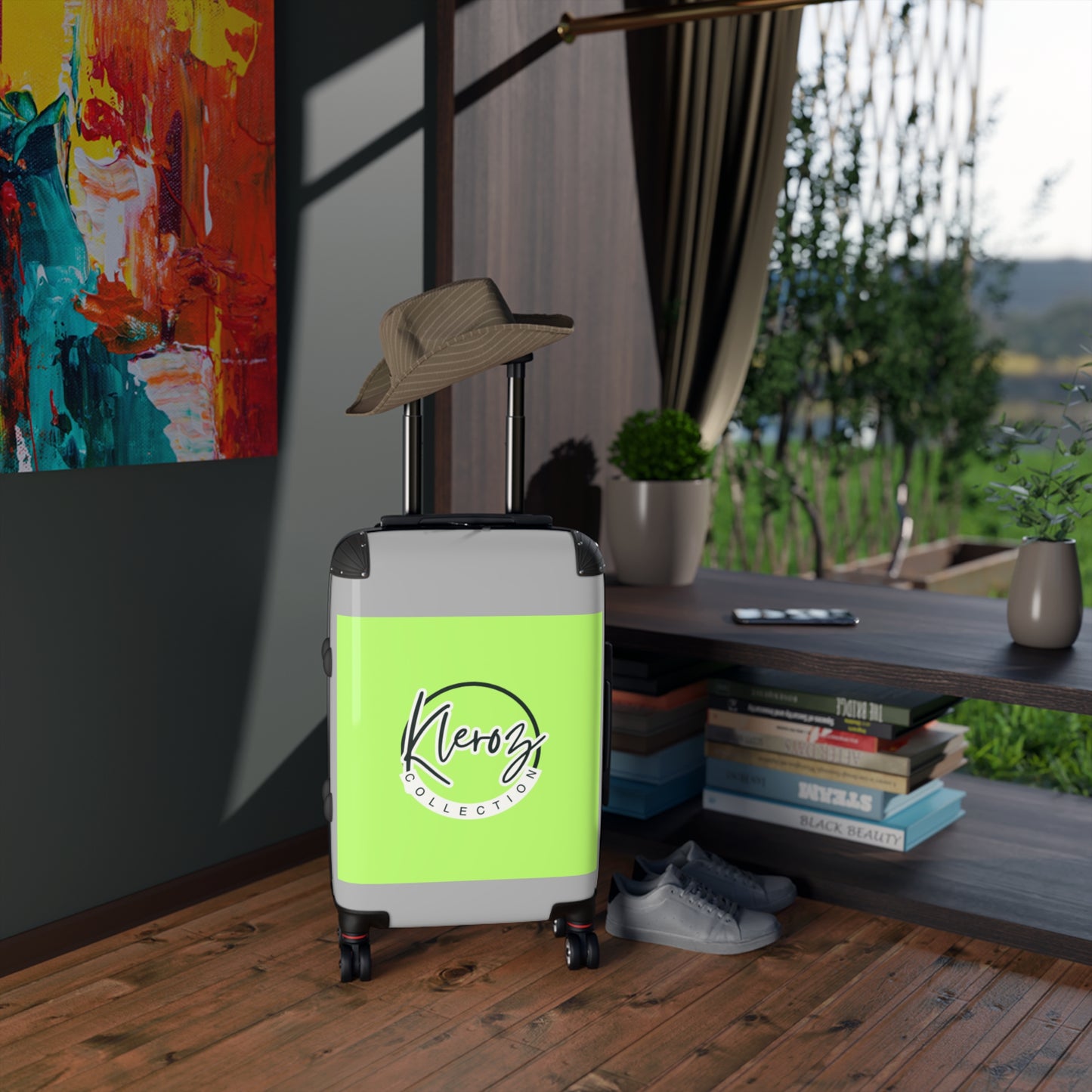 Kleroz Collection Stylish Green Suitcase - Trendy & Lightweight Travel Luggage