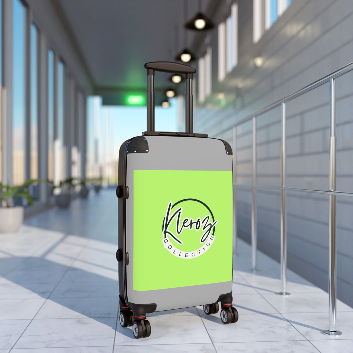 Kleroz Collection Stylish Green Suitcase - Trendy & Lightweight Travel Luggage