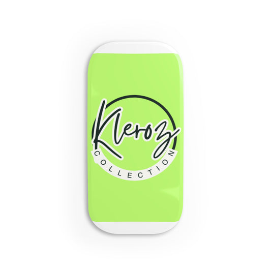Kleoz Collection Phone Grip - Vibrant Green Click-On Stand for Easy Mobile Use
