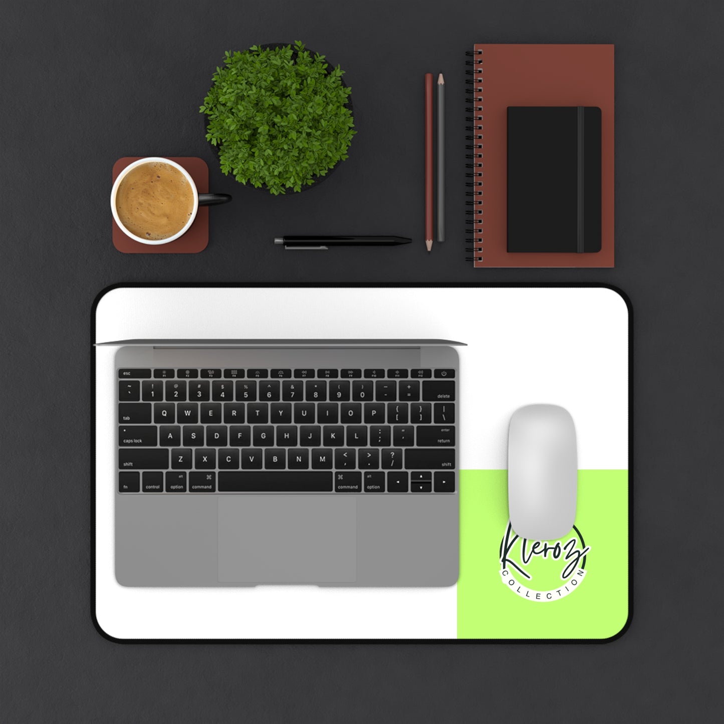 Keroz Collection Black Desk Mat - Stylish & Functional Office Accessory