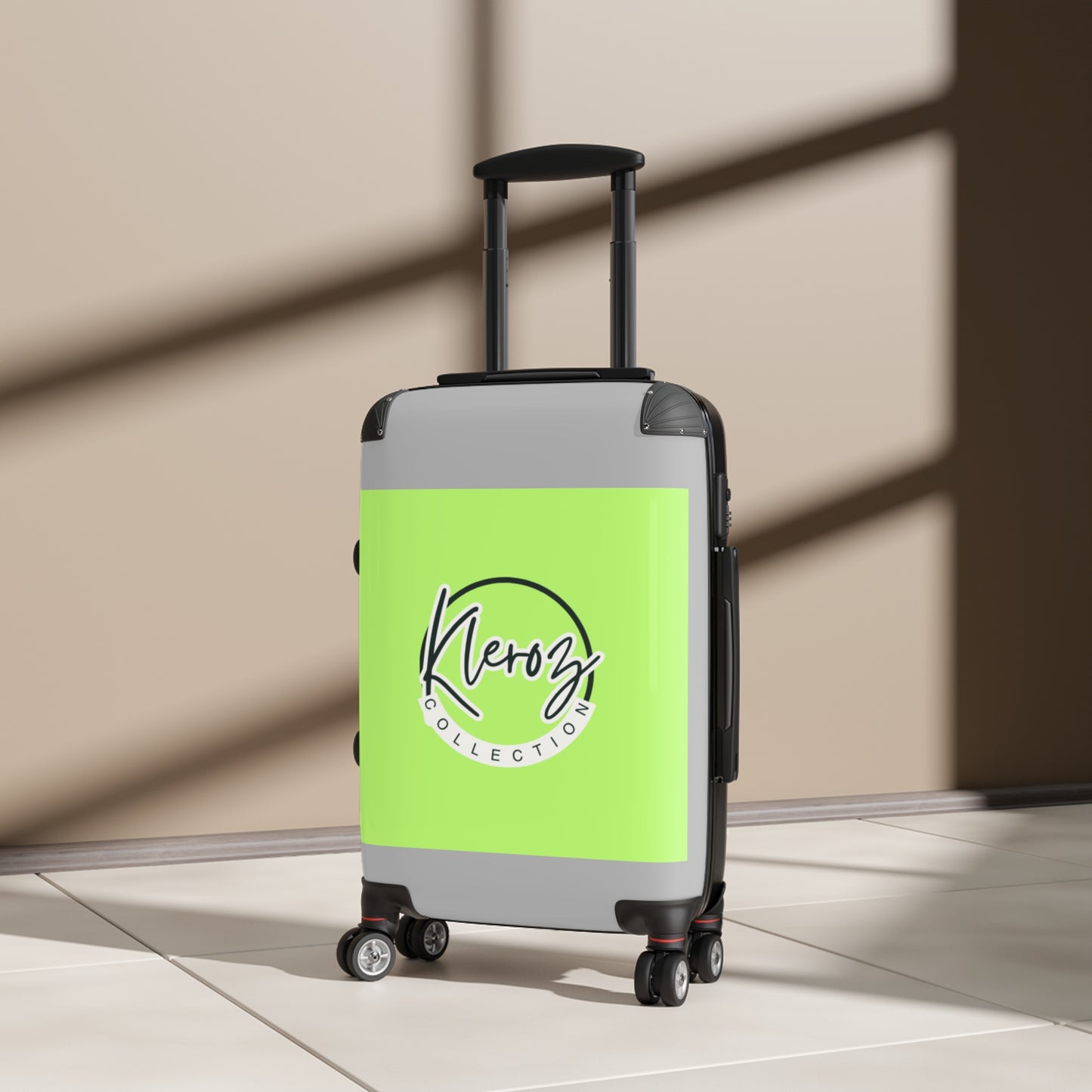 Kleroz Collection Stylish Green Suitcase - Trendy & Lightweight Travel Luggage